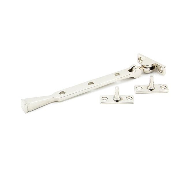 From The Anvil 90425 8 Avon Window Stay - Polished Nickel