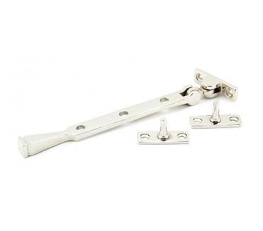 From The Anvil 90425 8 Avon Window Stay - Polished Nickel