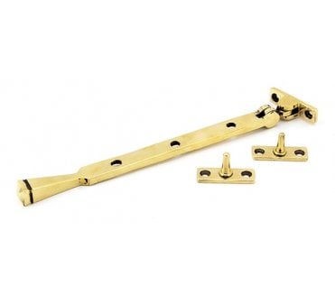 From The Anvil 90427 10 Avon Window Stay - Aged Brass