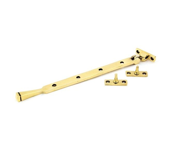 From The Anvil 90431 12 Avon Window Stay - Aged Brass