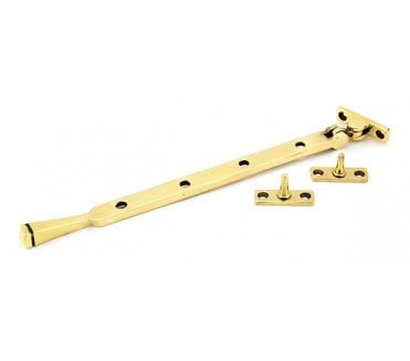 From The Anvil 90431 12 Avon Window Stay - Aged Brass