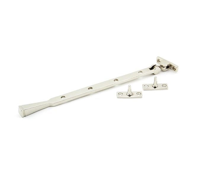 From The Anvil 90433 12 Avon Window Stay - Polished Nickel