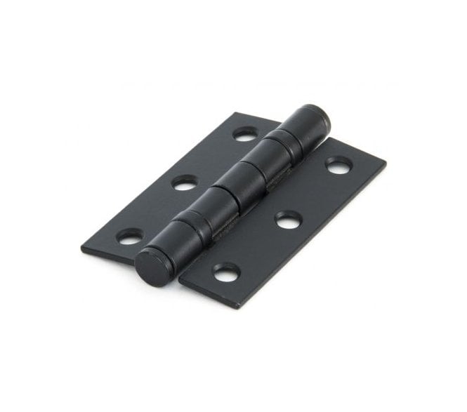 From The Anvil 91041 75mm Ball Bearing Butt Hinges (Pair) - Black