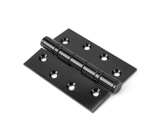 From The Anvil 91043 102mm Ball Bearing Butt Hinges (Pair) - Black