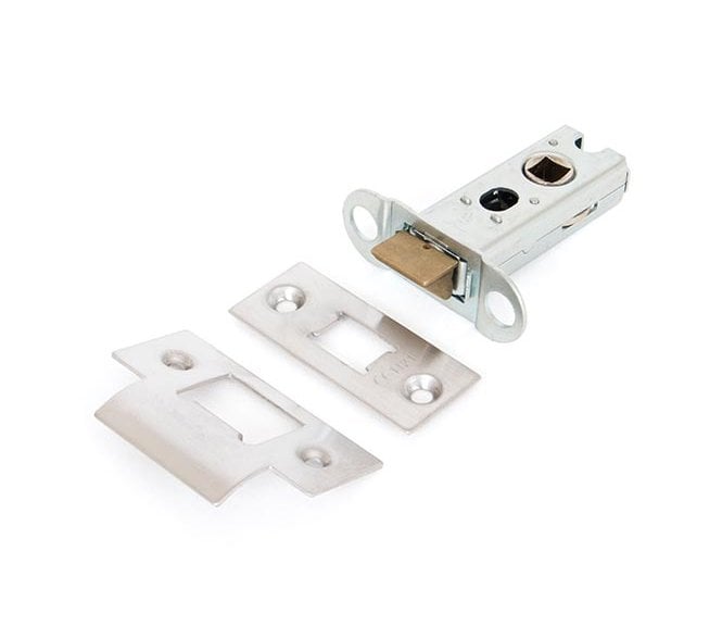 From The Anvil 91069 2.5 Heavy Duty Tubular Mortice Latch - Satin Stainless Steel