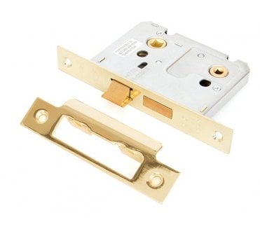 From The Anvil 91084 76mm Bathroom Mortice Lock - Polished Brass