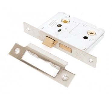 From The Anvil 91086 3 Bathroom Mortice Lock - Nickel Plated