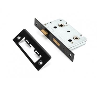 From The Anvil 91089 2.5 Bathroom Mortice Lock - Black