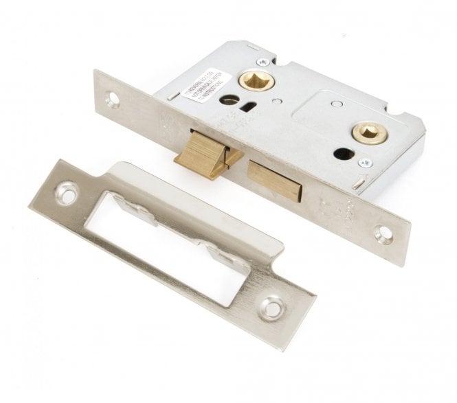 From The Anvil 91090 2.5 Bathroom Mortice Lock - Nickel Plated