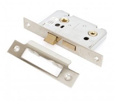 From The Anvil 91090 2.5 Bathroom Mortice Lock - Nickel Plated