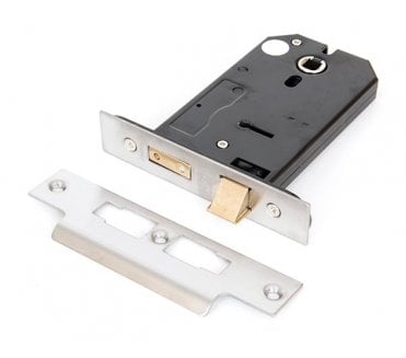 From The Anvil 91112 5 3-Lever Horizontal Mortice Sashlock - Satin Stainless Steel