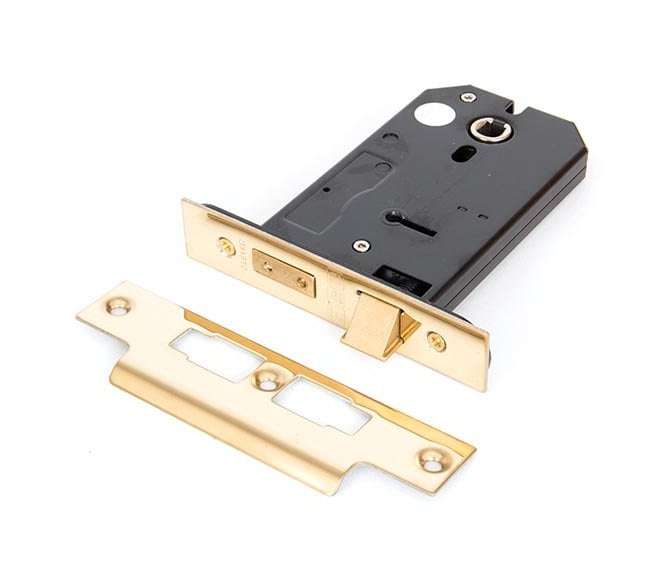 From The Anvil 91115 5 3-Lever Horizontal Mortice Sashlock - Polished Brass