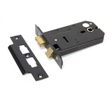 From The Anvil 91116 5 3-Lever Horizontal Mortice Sashlock - Black