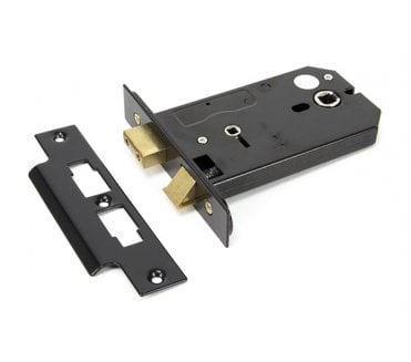 From The Anvil 91117 5 Horizontal Bathroom Lock - Black