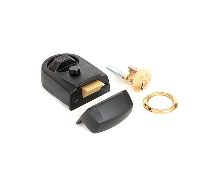 From The Anvil 91118 Modern Night Latch - Black