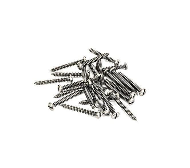 From The Anvil 91203 Pewter 10x1.5 Roundhead CSK Screws (Pack 25)