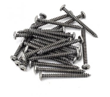 From The Anvil 91205 Pewter 10x2 Roundhead Screws (Pack 25)