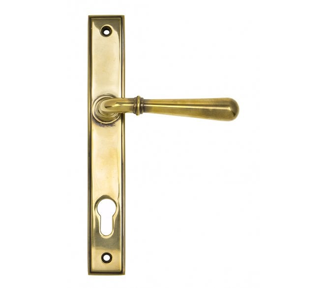 From The Anvil 91413 Newbury Slimline Multipoint Sprung Lock Set - Aged Brass