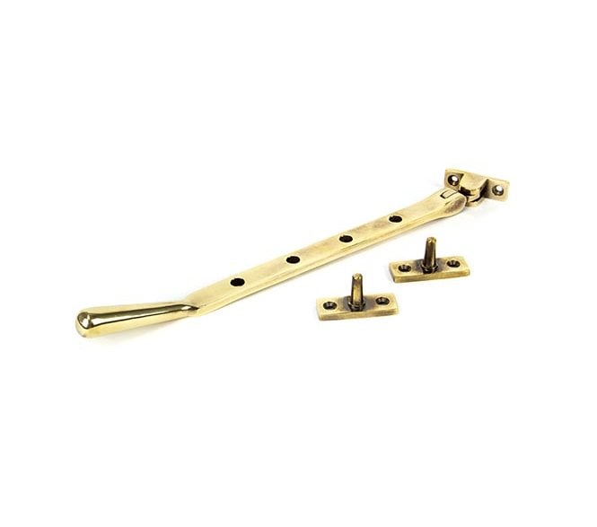 From The Anvil 91446 10 Newbury Window Stay - Aged Brass