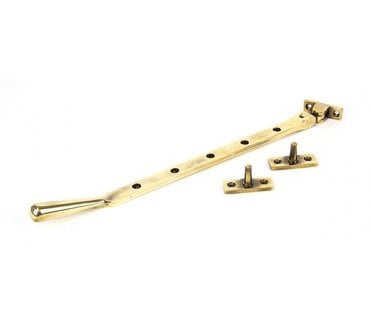 From The Anvil 91447 12 Newbury Window Stay - Aged Brass