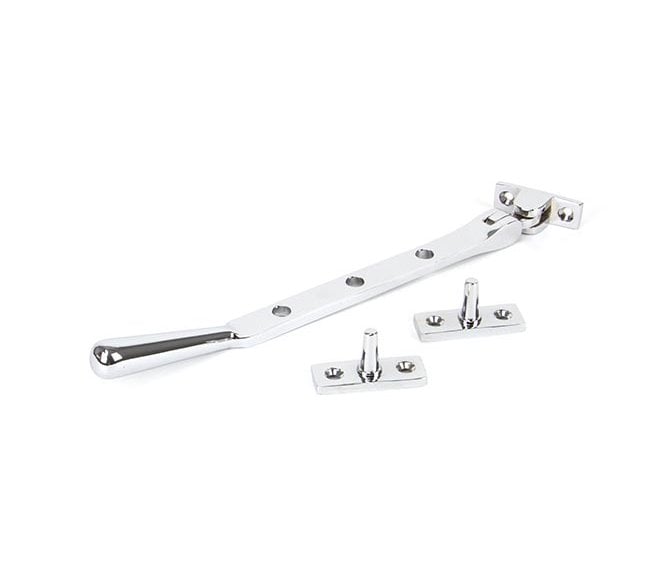 From The Anvil 91452 8 Newbury Window Stay - Polished Chrome