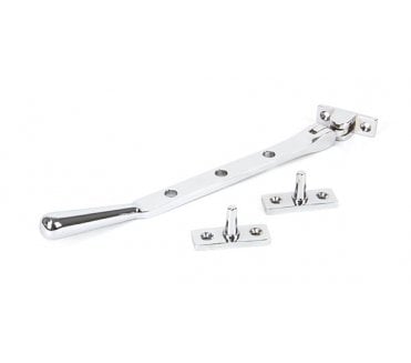 From The Anvil 91452 8 Newbury Window Stay - Polished Chrome