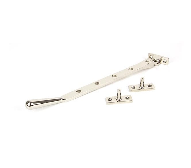 From The Anvil 91460 10 Newbury Window Stay - Polished Nickel