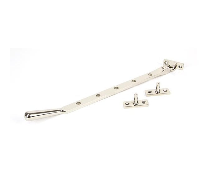 From The Anvil 91461 12 Newbury Window Stay - Polished Nickel