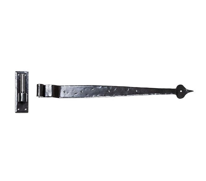 From The Anvil 91473 24 Hook & Band Cranked Hinges (Pair) - Black