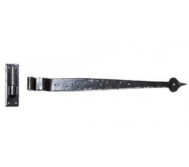 From The Anvil 91473 24 Hook & Band Cranked Hinges (Pair) - Black