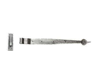 From The Anvil 91474 24 Hook & Band Cranked Hinges (Pair) - Pewter