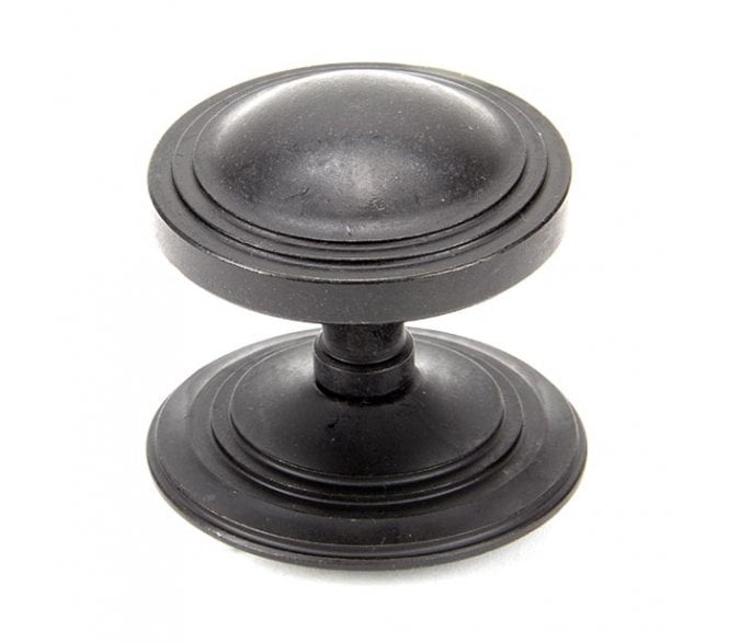 From The Anvil 91486 Blacksmith Art Deco Centre Door Knob - External Beeswax