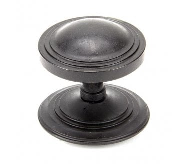 From The Anvil 91486 Blacksmith Art Deco Centre Door Knob - External Beeswax