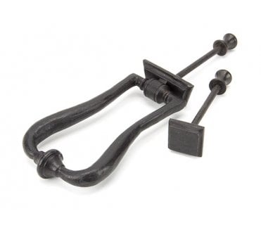 From The Anvil 91491 Blacksmith Slimline Art Deco Door Knocker - External Beeswax