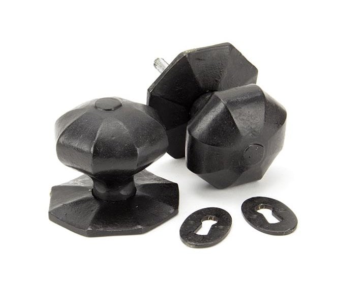 From The Anvil 91499 Large Octagonal Mortice/Rim Knob Set - External Beeswax