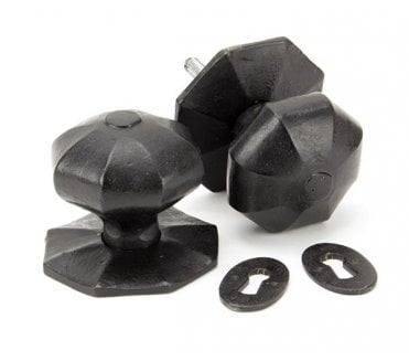 From The Anvil 91499 Large Octagonal Mortice/Rim Knob Set - External Beeswax