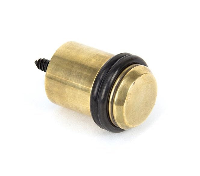 From The Anvil 91514 Period Floor Mounted Doorstop - Aged Brass