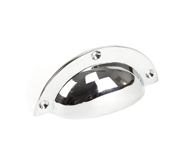 From The Anvil 91523 Period Plain Cup Pull - Polished Chrome