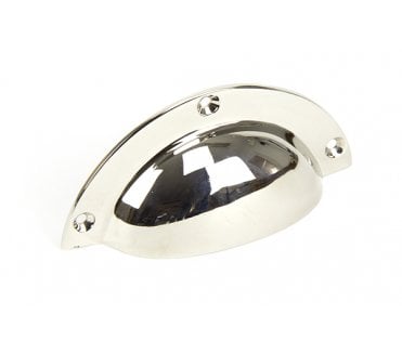 From The Anvil 91524 Period Plain Cup Pull - Polished Nickel