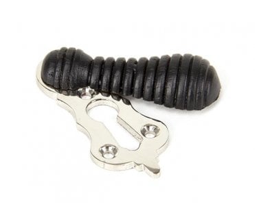 From The Anvil 91533 Beehive Escutcheon - Ebony & Polished Nickel