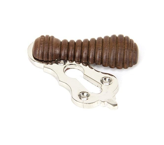From The Anvil 91534 Beehive Escutcheon - Rosewood & Polished Nickel
