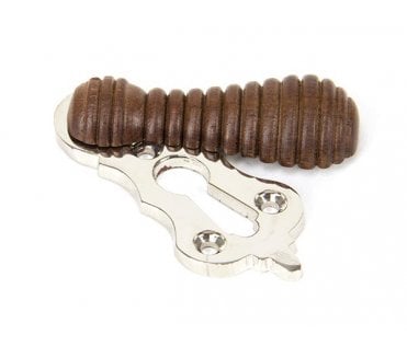 From The Anvil 91534 Beehive Escutcheon - Rosewood & Polished Nickel