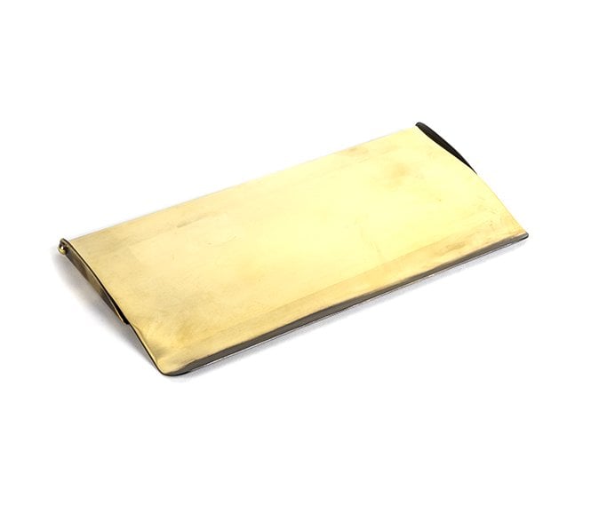 From The Anvil 91882 Period Letter Plate Tidy 265x130mm - Aged Brass