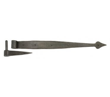 From The Anvil 91900 24'' Band & Spike Hinges  (Pair) - External Beeswax