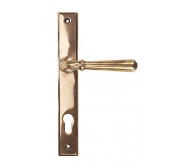 From The Anvil 91918 Newbury Slimline Multipoint Espag Lock Set - Polished Bronze