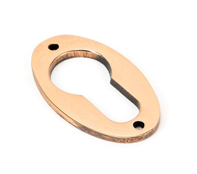 From The Anvil 91928 Period Oval Euro Profile Escutcheon - Polished Bronze