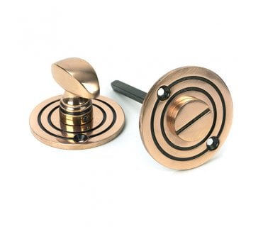 From The Anvil 91930 Round Bathroom Thumbturn - Polished Bronze