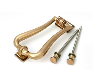 From The Anvil 91945 Period Slimline Art Deco Door Knocker - Polished Bronze