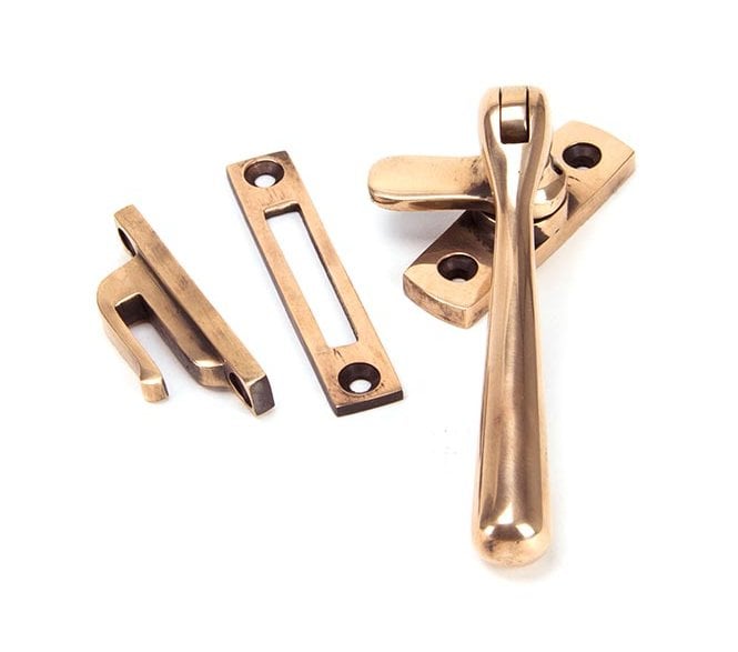 From The Anvil 91951 Locking Newbury Window Fastener - Polished Bronze