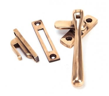 From The Anvil 91951 Locking Newbury Window Fastener - Polished Bronze